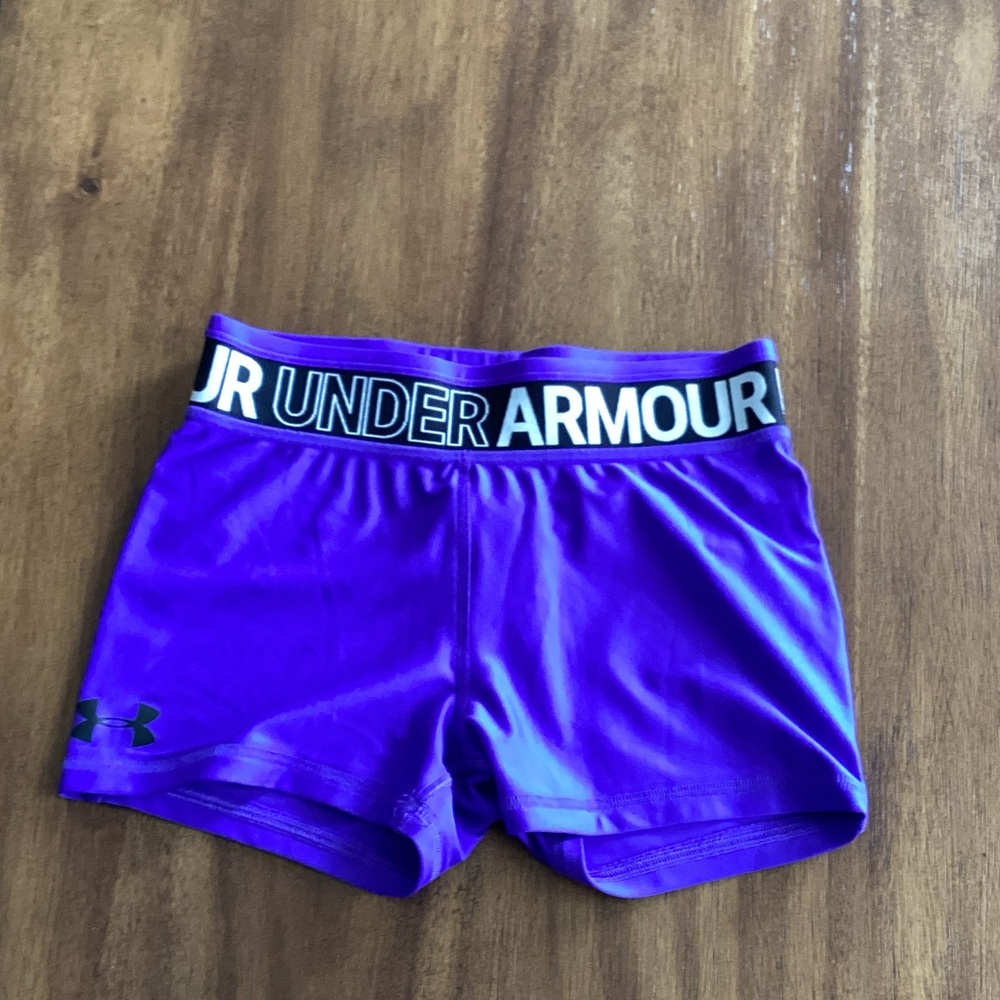 Under Armour Vivid Purple Training Shorts (girls)